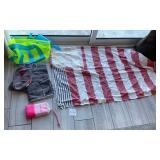 D - BEACH TOTE, TRAVEL THROW, SCARF (K294)