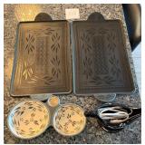 SERVING TRAYS, CONDIMENT DISH, HEATED SAUCE BOAT