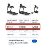 D - MATRIX ELECTRONIC TREADMILL
