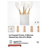 D - LE CREUSET CYLINDER WITH SPATULAS (K70)