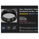 D - OURA RING, CHARGER SIZE 8 (K238)