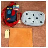 8 - LOT OF TWO POUCHES &CHILDS BOTTLE CARRIER(A145