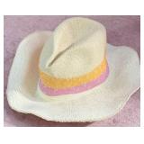 8 - SHIRALEAH ORANGE & PINK ALANNIS SUN HAT (A118)