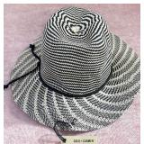 8 - COCO CARMEN BLACK & WHITE HAT (A113)