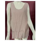8 - COCO+CARMEN LIGHT PINK LAYERED TANK TOP BLOUSE