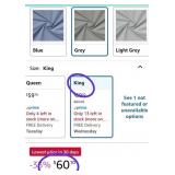 NEW LUXURY SATIN KING BED SHEET SET