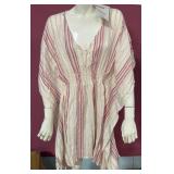 8 - LIGHT STRIPED FLOWY SUMMER BEACH DRESS