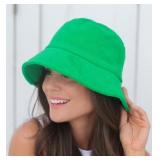 8 - SHIRALEAH TERRY CLOTH BUCKET HAT GREEN (A96)