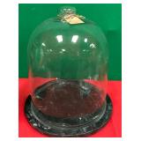 43 - GLASS DISPLAY DOME MARBLE BASE (K269)