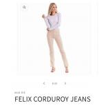 8 - FELIX CORDUROY JEANS SIZE XS (B91)