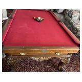F - BAKER MFG CO POOL TABLE, BALLS SET