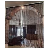 F - TWO WOOD BEAD "CURTAINS (A33)