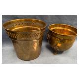 442 - LOT OF TWO COPPER POTS (F78)
