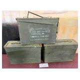 440 - THREE VINTAGE AMMUNITION BOXES (C131)