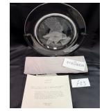 442 - STEUBEN GLASS COLLECTIBLE PLATE (F23)