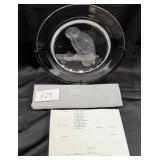 442 - STEUBEN GLASS COLLECTIBLE PLATE (F25)