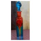 440 - COLLECTIBLE ART GLASS DECANTER 8"T (C83)