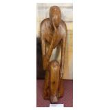 440 - CARVED SCULPTURE 19"T (C126)