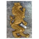 440 - LION RAMPART WALL DECOR 18"L