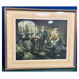 11 - VINTAGE PRINT FRAMED 21X25"