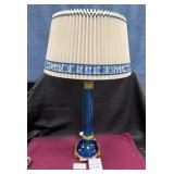 442 - MARBRO MURANO GLASS & BRASS LAMP (F75)