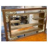 440 - MIRRORED CURIO DISPLAY SHELF 24X38"