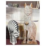 440 - TWO PIECES CAT SCULPTURES (C144)