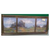 442 - FRAMED ART 13X31" (A59)