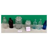 440 - MIXED LOT OF VINTAGE BOTTLES & JARS (A15)