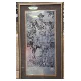 441 - JOHN WAYNE TRIBUTE ARTWORK FRAMED (B26)