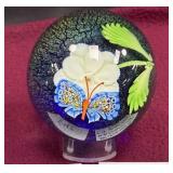 442 - VINTAGE ORIENT & FLUME SIGNED PAPERWEIGHT