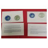 PP - TWO EISENHOWER UNCIRCULATED SILVER DOLLARS