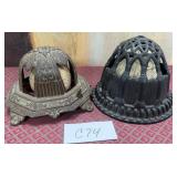 440 - TWO ANTIQUE TWINE BALL HOLDERS (C74)