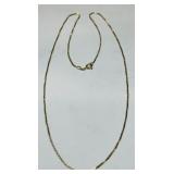 14KT YELLOW GOLD BOX CHAIN 3.80GRS