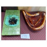 440 - VINTAGE CERAMIC PLATTER &  ASHTRAY (C93)