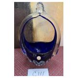 440 - ROMANIAN ART GLASS CENTERPIECE (C111)