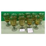 440 - TEN PIECES VINTAGE STEMWARE (A17)