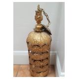 J - ANTIQUE MOROCCAN-STYLE HANGING LANTERN (B31)