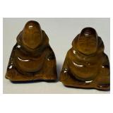 818 - TIGER EYE & STERLING SILVER CUFFLINKS (23)