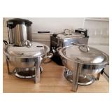 J - CHAFING DISHES, FRYER, COFFEE URN (B60)