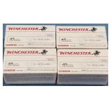 SW - FOUR BOXES WINCHESTER 45 AUTO AMMUNITION