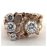 U - 14K GOLD 1.53CT DIAMOND RING