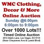 Sun.@6pm - WMC Clothing, Decor & More Online Auction 2/15