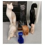 F - LOT OF COLLECTIBLE CAT FIGURINES (K15)