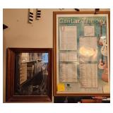 F - GUITAR THEORY PRINT FRAMED & ETCHED MIRROR