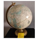 F - VINTAGE TABLE-TOP WORLD GLOBE (R19)