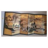 F - SIX-PANEL ASIAN DECOR SCREEN 66"T