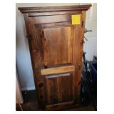 F - VINTAGE WOODEN CABINET 48"T (R17)