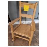 F - CHILD-SIZE WOODEN ROCKING CHAIR (K54)