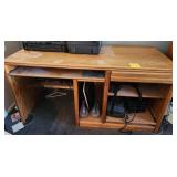 F - HOME OFFICE COMPUTER DESK WITH CONTENTS (R38)
